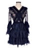 Self-Portrait 100% Polyamide Blue Cocktail Dress Size 4 - photo 1
