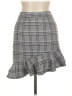 Ledin Plaid Gray Casual Skirt Size EU 38 / US 8 - photo 2