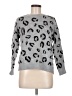 Anne Klein Animal Print Gray Pullover Sweater Size M - photo 1
