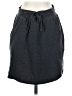 Instant Message Solid Gray Casual Skirt Size S - photo 1