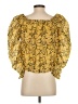 FRAME 100% Ramie Yellow 3/4 Sleeve Blouse Size XS - photo 2