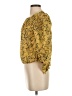 FRAME 100% Ramie Yellow 3/4 Sleeve Blouse Size XS - photo 5
