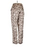 Do & Be 100% Polyester Animal Print Brown Casual Pants Size S - photo 2