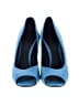 Gucci Color Block Blue Leather Guccissima Open Toe Pumps  Size EU (IT) 38 1/2 / US 8 1/2 - photo 2