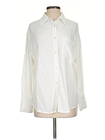 American Eagle Outfitters Long Sleeve Button-Down Shirt (view 1)