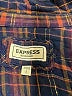 Express Plaid Blue Long Sleeve Button-Down Shirt Size S - photo 7