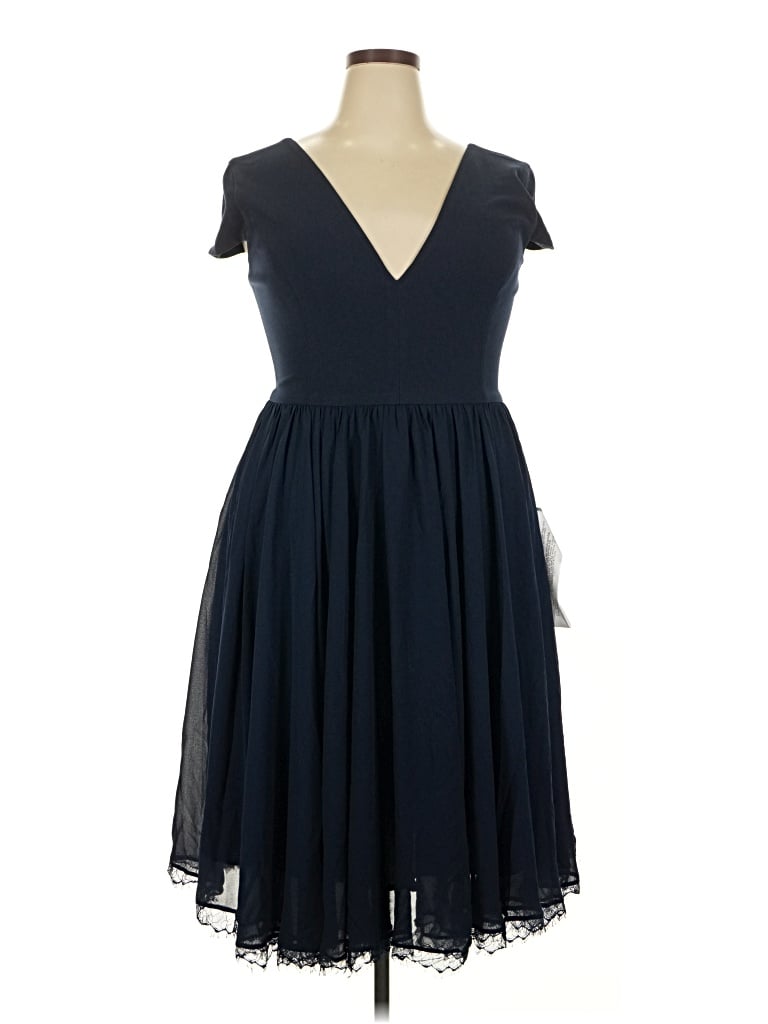 Pre-owned Dress The Population Cocktail Dress In Blue