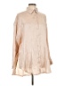 Glam Tan Long Sleeve Blouse Size L - photo 1