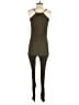 Stradivarius 100% Viscose Solid Green Jumpsuit Size S - photo 2