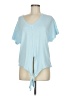 SOUTHCOTT Blue Short Sleeve Top Size Med (2) - photo 1