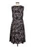 Talbots Print Black Casual Dress Size 8 - photo 2
