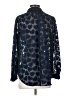 Nic + Zoe 100% Polyester Hearts Blue Long Sleeve Blouse Size S - photo 2