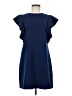 Laundry by Shelli Segal 100% Polyester Solid Blue Casual Dress Size 6 - photo 1