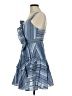 Sandro Stripes Blue Cocktail Dress Size Med (2) - photo 5