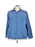 SONOMA life + style Blue 3/4 Sleeve Button-Down Shirt Size 3X - photo 1