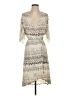 Ella Moss Chevron-herringbone Ivory Cocktail Dress Size S - photo 1