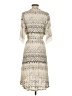 Ella Moss Chevron-herringbone Ivory Cocktail Dress Size S - photo 2