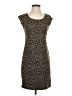 Nine West Animal Print Brown Casual Dress Size XS - photo 1