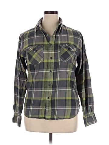Airwalk Long Sleeve Button-Down Shirt (view 1)