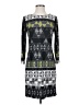 BCBGMAXAZRIA Graphic Gray Casual Dress Size S - photo 1