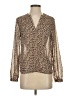 A New Day 100% Polyester Gold Long Sleeve Blouse Size XS - photo 1