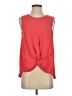 BCBGeneration 100% Polyester Red Sleeveless Top Size S - photo 1