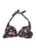 Unbranded Floral Black Swimsuit Top Size XL - photo 1