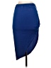 Unbranded Solid Blue Casual Skirt Size S - photo 2