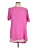 T Tahari 100% Polyester Pink Short Sleeve Blouse Size L - photo 1