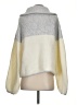 Z Supply Color Block Silver Pullover Sweater Size XS - photo 2