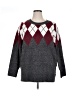 Torrid Argyle Gray Pullover Sweater Size 1X Plus (1) - photo 1