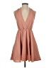 Shein 100% Polyester Solid Tan Cocktail Dress Size 4 - photo 1