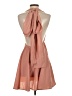 Shein 100% Polyester Solid Tan Cocktail Dress Size 4 - photo 2