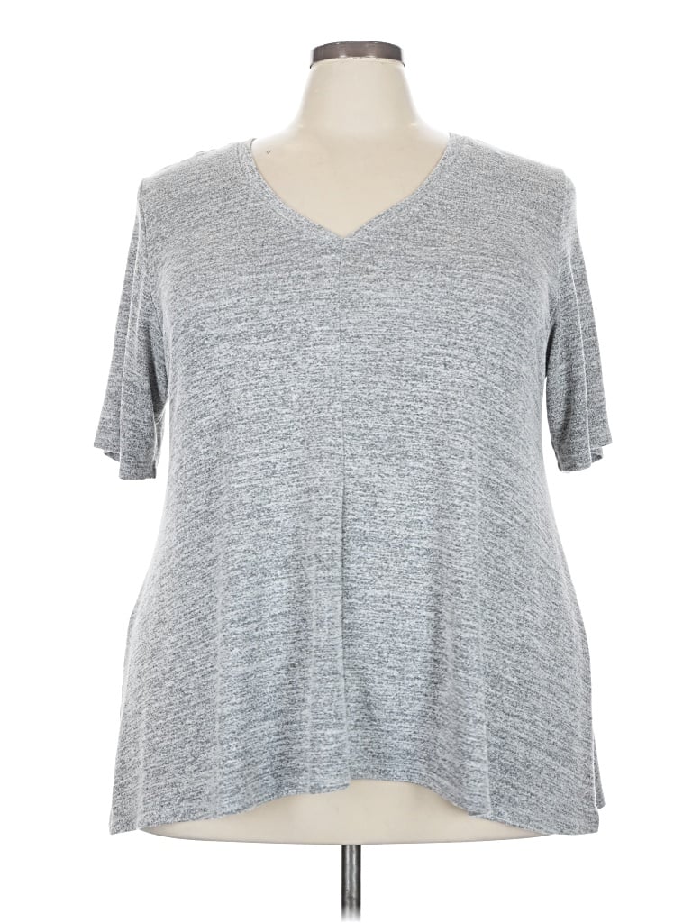 Pre-owned Chelsea & Theodore Short Sleeve T-shirt In Gray