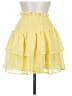 Shein 100% Polyester Solid Yellow Casual Skirt Size 6 - photo 1