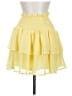 Shein 100% Polyester Solid Yellow Casual Skirt Size 6 - photo 2