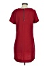XXI Solid Red Casual Dress Size S - photo 2