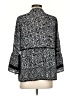 Fever 100% Polyester Paisley Black 3/4 Sleeve Blouse Size S - photo 2