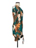 Shein 100% Polyester Print Teal Casual Dress Size S - photo 4