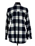 Be Cool Plaid Blue Long Sleeve Button-Down Shirt Size M - photo 2
