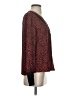 Express 100% Polyester Red Long Sleeve Blouse Size S - photo 4