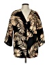 Shein 100% Polyester Tropical Gold 3/4 Sleeve Blouse Size L - photo 1