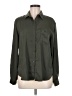 Pleione 100% Polyester Solid Green Long Sleeve Blouse Size M - photo 1