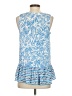 Lilly Pulitzer 100% Polyester Blue Sleeveless Blouse Size XS - photo 2