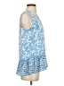 Lilly Pulitzer 100% Polyester Blue Sleeveless Blouse Size XS - photo 4