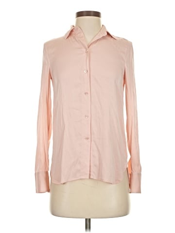Vince. Long Sleeve Silk Top (view 1)