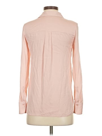 Vince. Long Sleeve Silk Top (view 2)