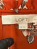 Ann Taylor LOFT 100% Polyester Orange Long Sleeve Blouse Size XXS - photo 9