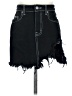 Carmar 100% Cotton Black Denim Skirt Size 25 waist - photo 1