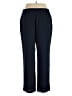 Jaclyn Smith 100% Polyester Solid Blue Casual Pants Size XL - photo 2